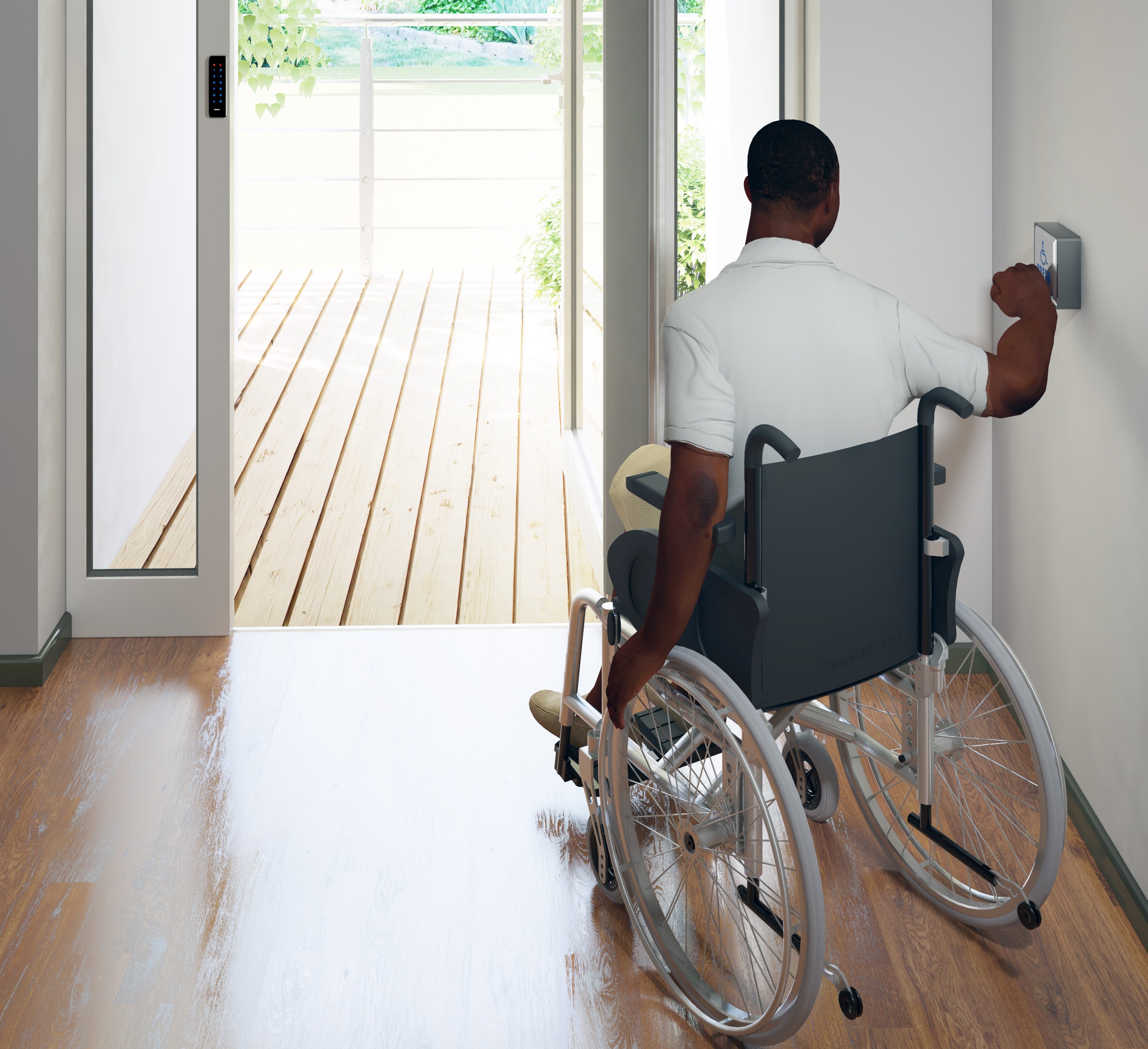 Push Pads for Automatic Swing Doors Hotron